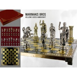 mosiężne szachy 4505